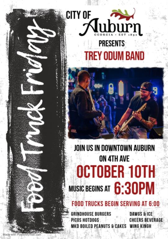 FOOD TRUCK FRIDAY FEATURING TREY ODUM BAND